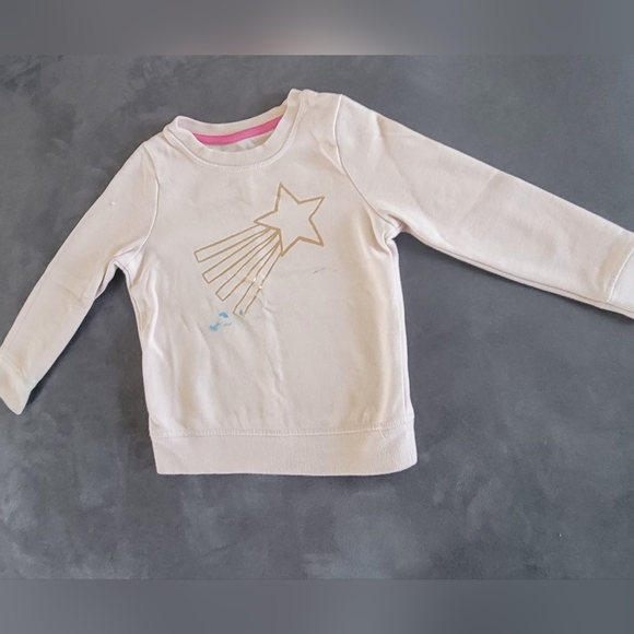 Girls 3T Cat & Jack Pink Shooting Star Sweatshirt - Picture 3 of 6